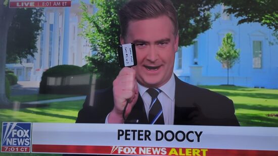Peter Doocy on Fox News Was Given Memory Drive of UAPs From White House