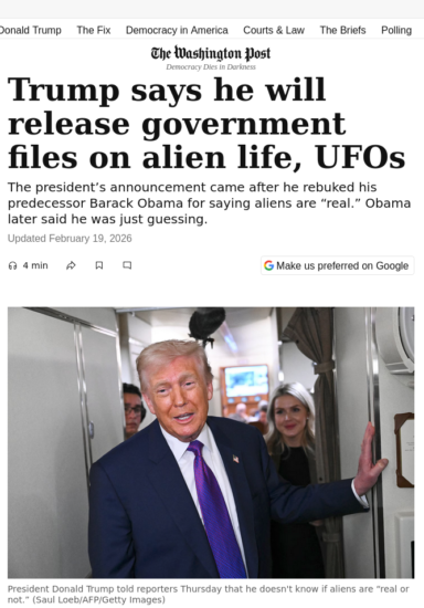 Washington Post, Feb 19, 2026